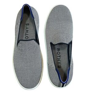 Rothys The Original Slip On Sneaker Blue Womens Shoes Comfort Anchor Knit size 8